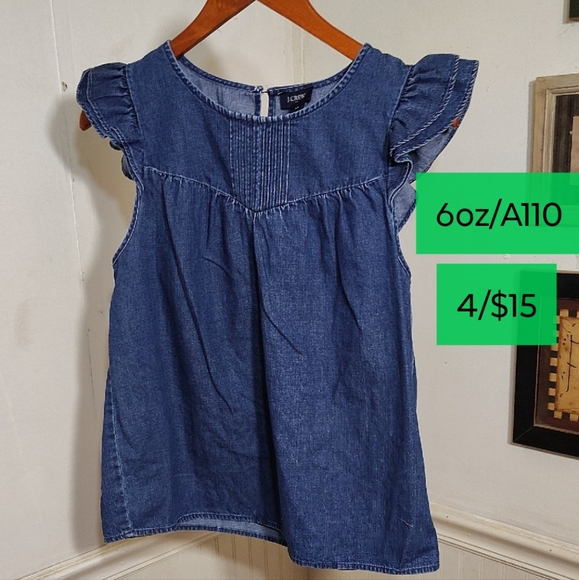 J. Crew Tops - J. Crew Blue Denim Blouse